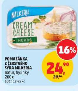 POMAZÁNKA Z ČERSTVÉHO SÝRA MILKERIA natur, 200 g