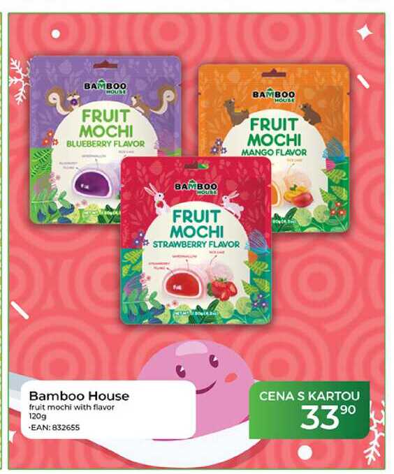 Bamboo House fruit mochi with flavor 120g