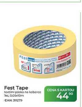 Fest Tape textilní páska na koberce 1ks, 0.05x10m
