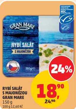 RYBÍ SALÁT S MAJONÉZOU GRAN MARE, 150 g