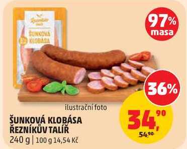 ŠUNKOVÁ KLOBÁSA ŘEZNÍKŮV TALÍŘ, 240 g