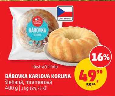 BÁBOVKA KARLOVA KORUNA šlehaná, 400 g