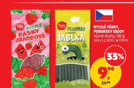 KYSELÉ PÁSKY, PENDREKY ENJOY různé druhy, 80 g