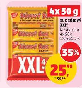 SUK SÓJOVÝ XXL klasik, duo, 4 x 50 g