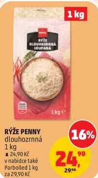 RÝŽE PENNY dlouhozrnná, 1 kg
