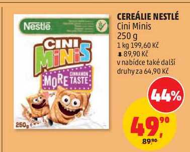 CEREÁLIE NESTLÉ Cini Minis, 250 g