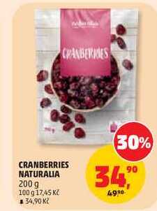 CRANBERRIES NATURALIA, 200 g