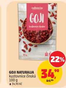 GOJI NATURALIA kustovnice čínská, 100 g
