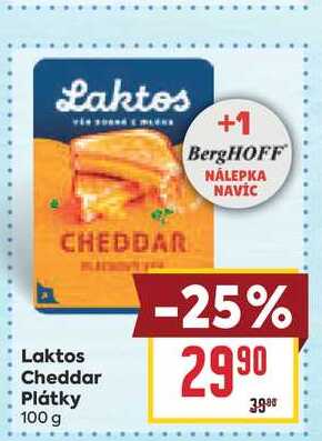 Laktos Cheddar Plátky 100 g