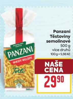Panzani Těstoviny semolinové 500 g