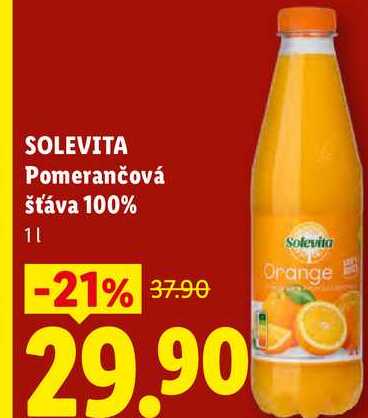 SOLEVITA Pomerančová šťáva 100%, 11