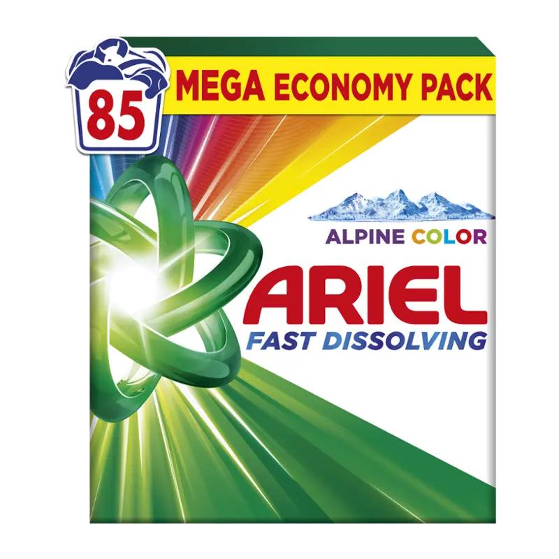 Ariel Prací prášek Alpine Color Fast Dissolving, 85 pd