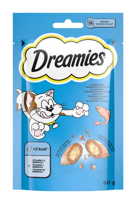 Dreamies Pochoutky pro kočky s lososem, 60 g