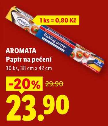 AROMATA Papír na pečení, 30 ks