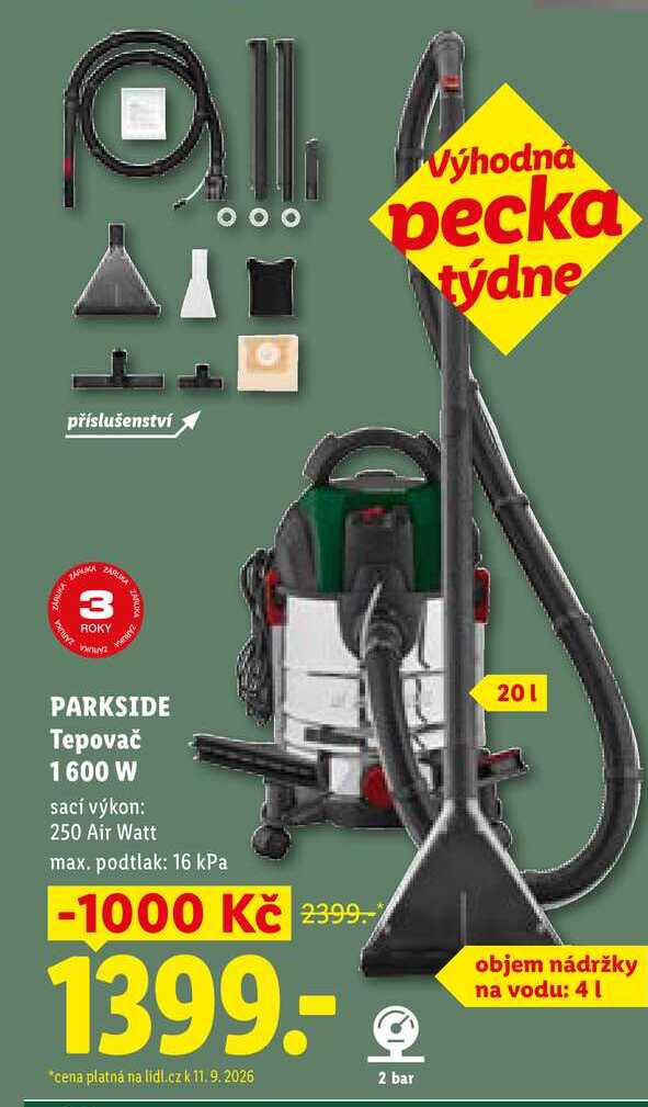 PARKSIDE Tepovač 1600 W