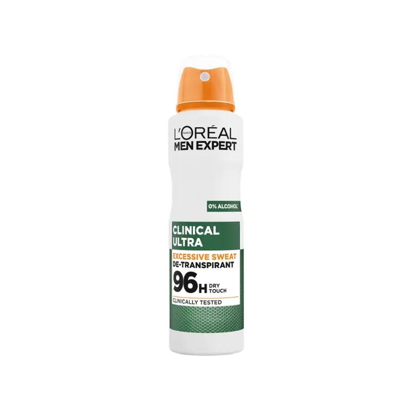 L'Oréal Men Antiperspirant sprej pro muže Clinical Ultra, 150 ml