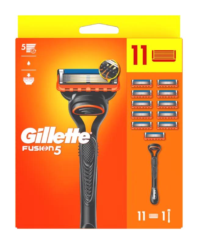 Gillette Holicí strojek pro muže Fusion5 + 11 náhradních holicích hlavic, 1 ks