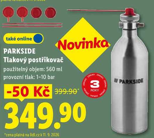 PARKSIDE Tlakový postřikovač
