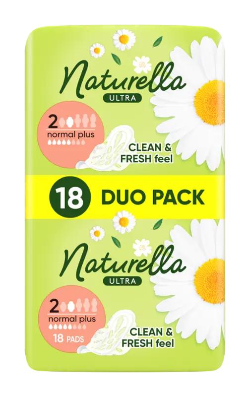 Naturella Hygienické vložky Ultra Normal Plus s křidélky vel. 2, 18 ks