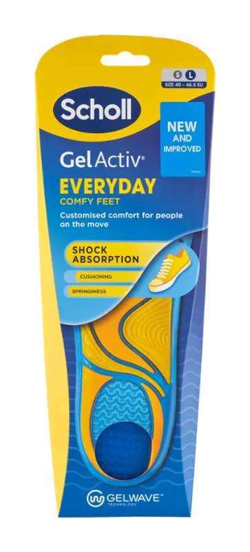 Scholl Vložky do bot pro muže GelActiv Everyday 40-46,5, 2 ks