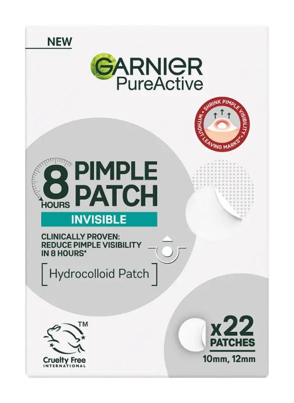 Garnier Náplasti na akné Pure Active Invisible, 22 ks
