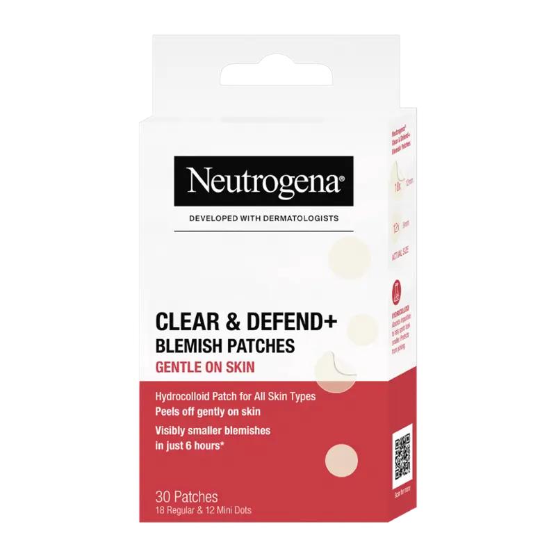Neutrogena Náplasti na nedokonalosti Clear & Defend+, 30 ks