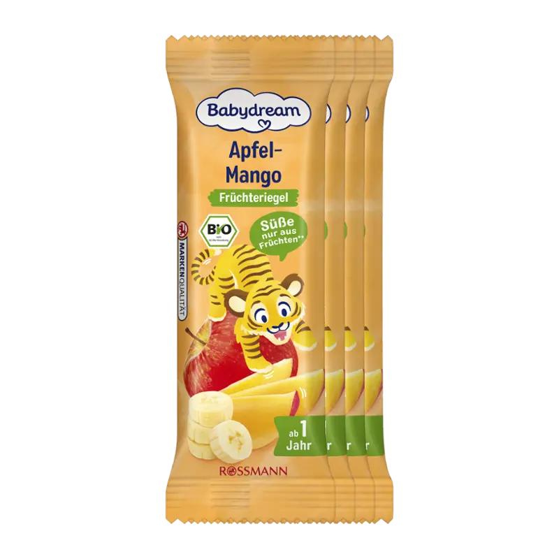 Babydream BIO ovocná tyčinka Jablko, banán a mango 4x 25 g, 100 g