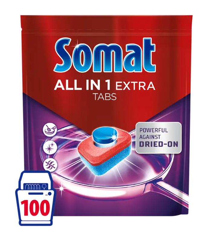 Somat Tablety do myčky All in 1 Extra, 100 ks