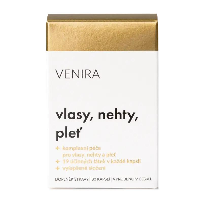 Venira Kapsle pro vlasy, nehty, pleť, doplněk stravy, 80 ks
