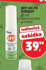OFF! GEL PO ŠTIPNUTÍ, 25 ml