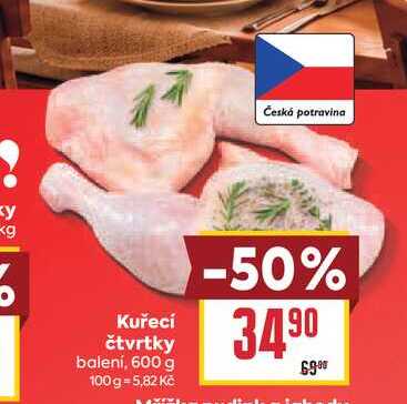 Kuřecí čtvrtky balení, 600 g