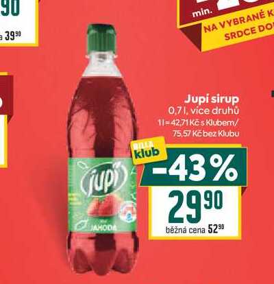 Jupi sirup 0,7l