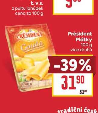 Président Plátky 100 g