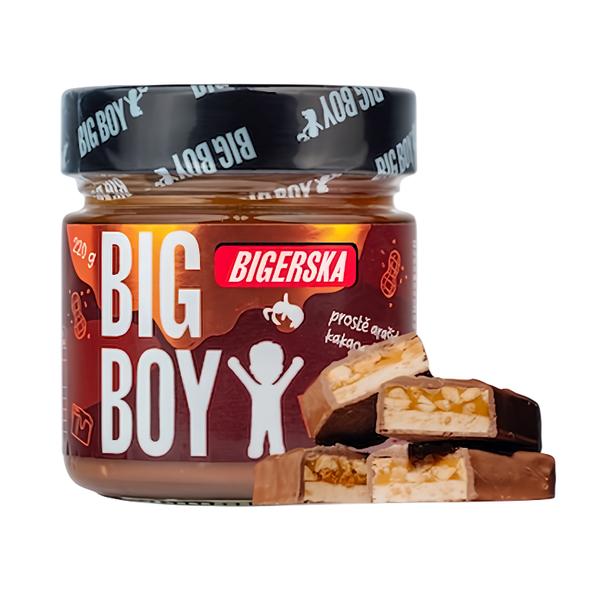 BIG BOY® Bigerska Sladký arašídový krém s kakaem a slaným karamelem