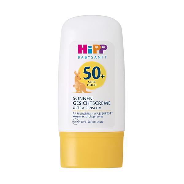 HiPP Babysanft ochranný krém na obličej proti slunci SPF 50+