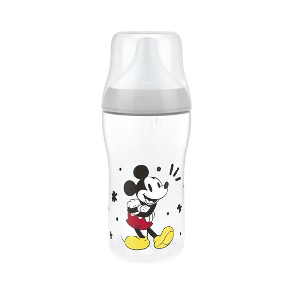 NUK Perfect Match Disney Mickey Grey kojenecká láhev 260 ml