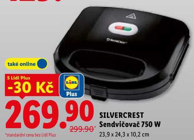 SILVERCREST Sendvičovač 750 W