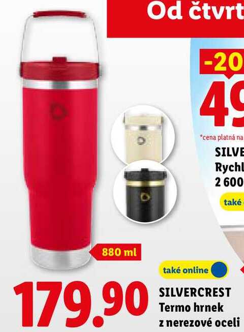 SILVERCREST Termo hrnek z nerezové oceli