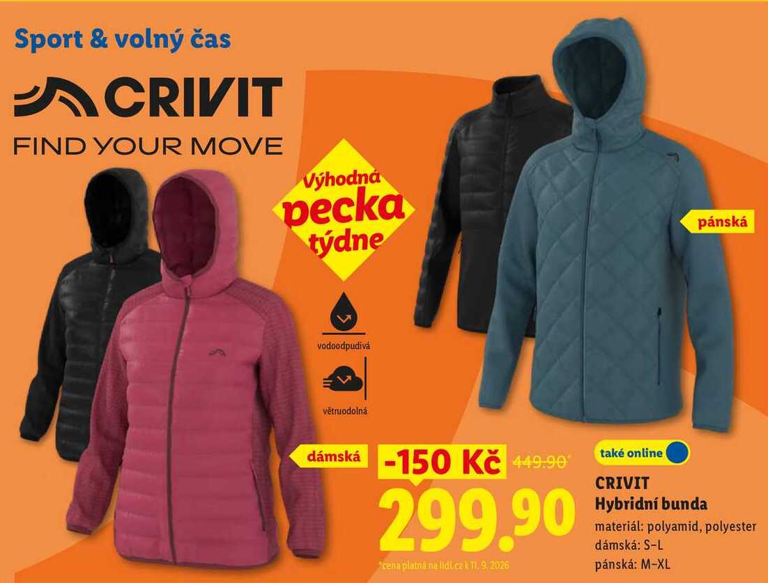 CRIVIT Hybridní bunda