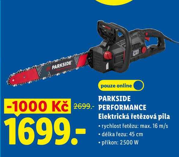PARKSIDE PERFORMANCE Elektrická řetězová pila