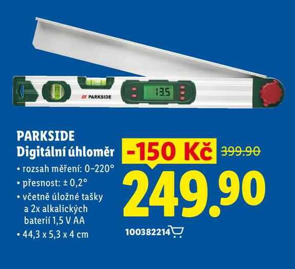 PARKSIDE Digitální úhloměr