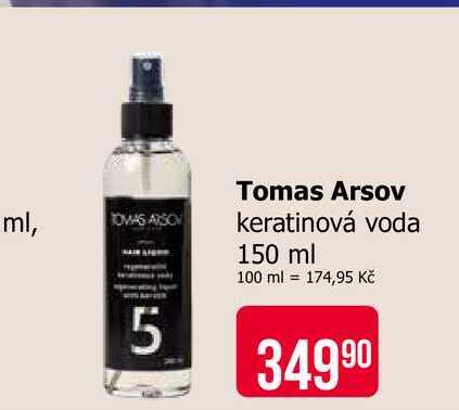 Tomas Arsov keratinová voda 150 ml