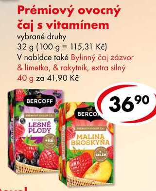 Prémiový ovocný čaj s vitamínem, 32 g