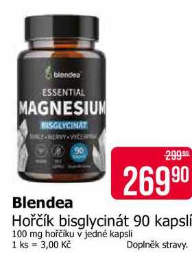 Blendea Hořčík bisglycinát 90 kapslí