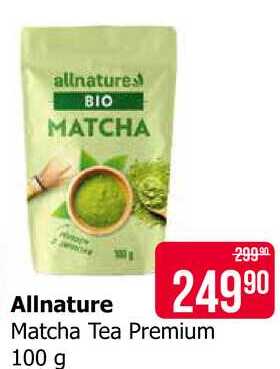 Allnature Matcha Tea Premium 100 g