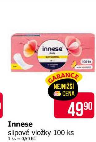 innese slipové vložky 100 ks