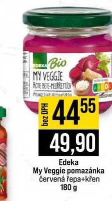 Edeka My Veggie pomazánka červená řepa+křen 180 g