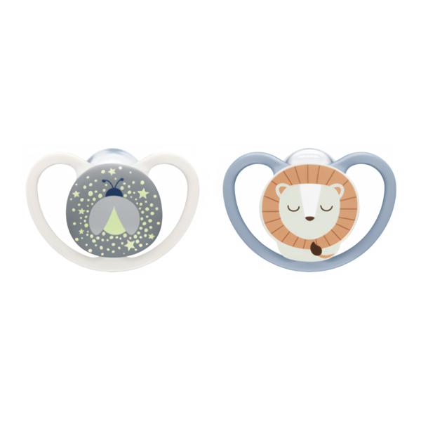 NUK Dudlík Perfect Match Air Night Lion (6-18 m)