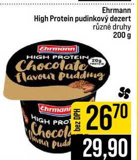 Ehrmann High Protein pudinkový dezert různé druhy 200 g