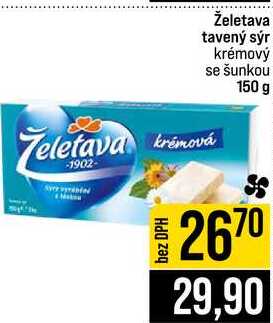 Želetava tavený sýr krémový se šunkou 150 g